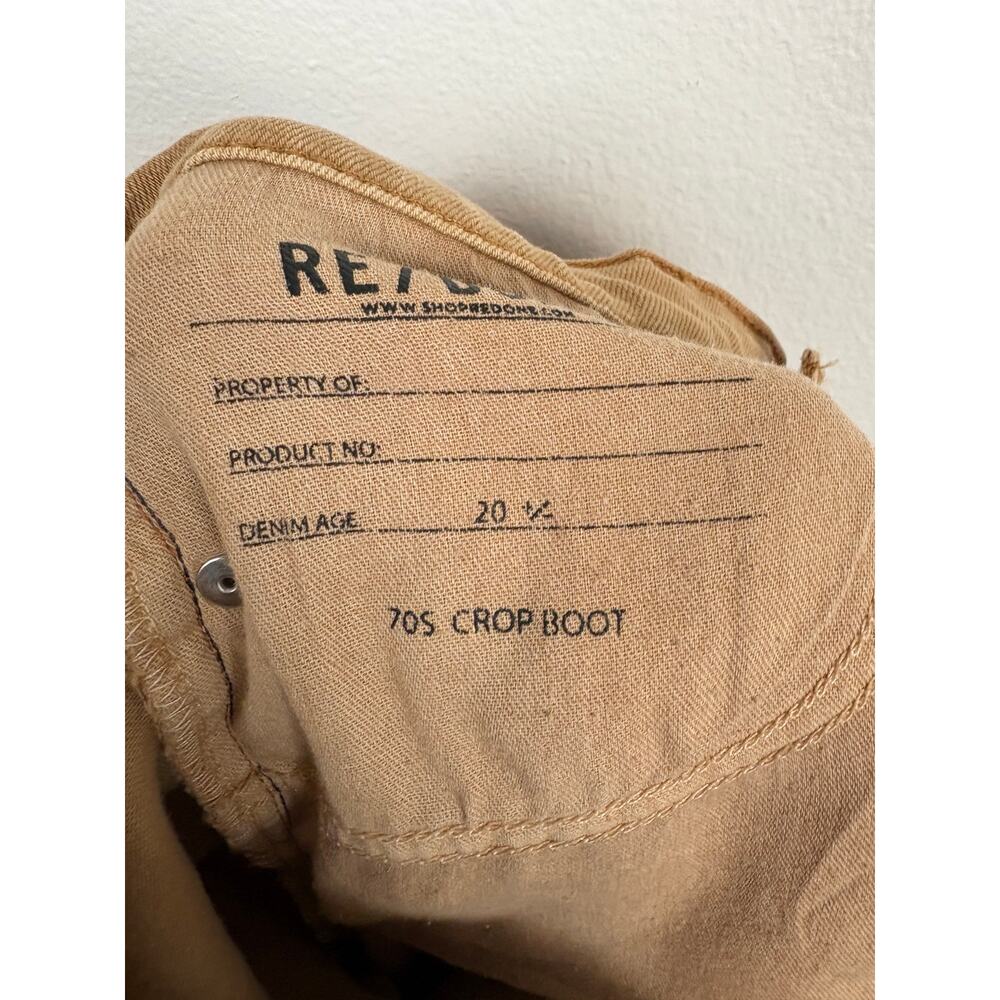 Re/Done 70s Crop Boot Jeans Desert Sand 27 - Picture 7 of 9